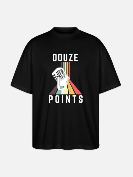 Douze Points Eurovision laulukilpailu - Stanley/Stella Blaster 2.0 Unisex Oversized Luomu T-paita - musta