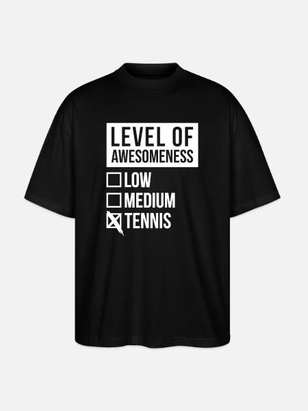 Tennis Tennis Tennis - Stanley/Stella Oversized Unisex Organic T-shirt Blaster 2.0 - black