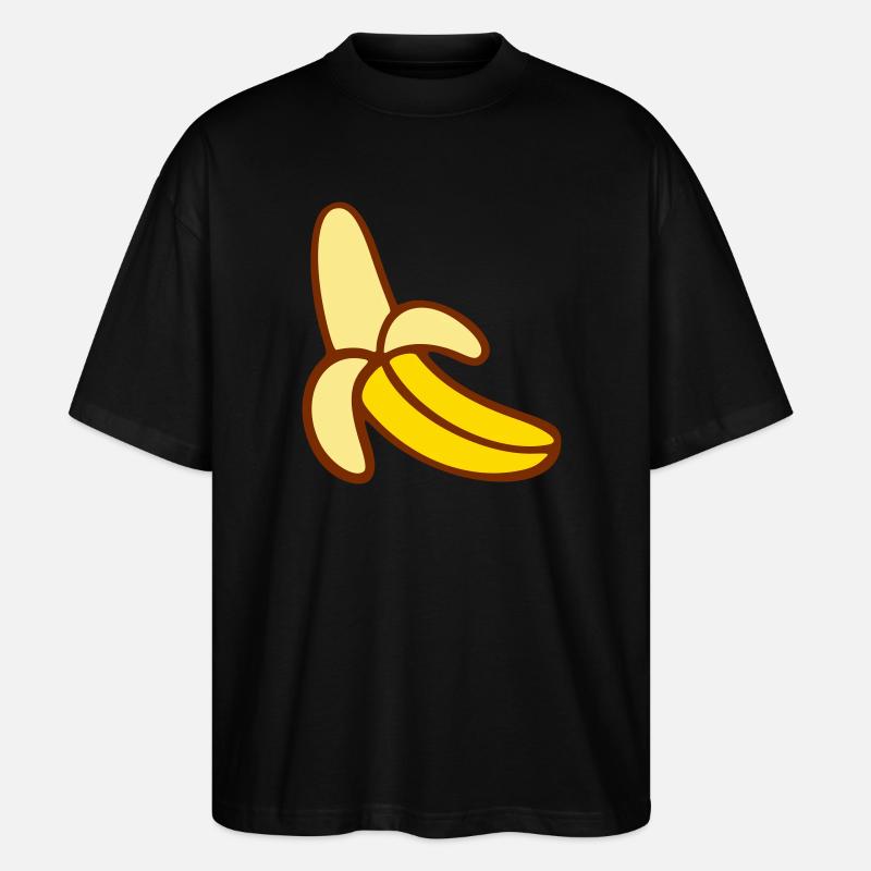 Banane - Stanley/Stella Oversized Unisex Bio T-Shirt Blaster 2.0 - Schwarz