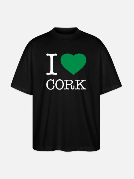 I LOVE CORK - Stanley/Stella Oversized Unisex Bio T-Shirt Blaster 2.0 - Schwarz