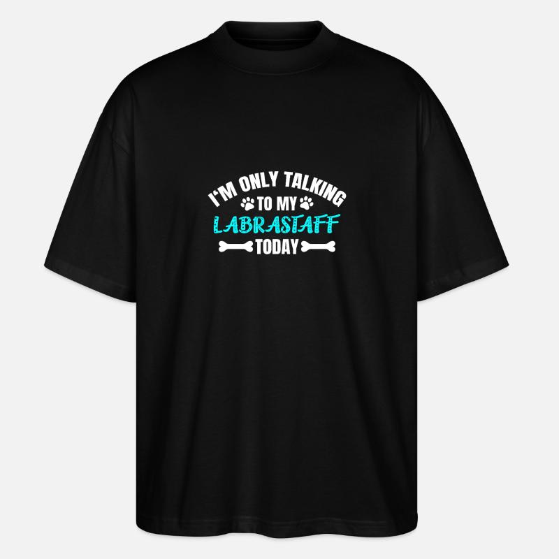 Labrastaff - Stanley/Stella Oversized Unisex Bio T-Shirt Blaster 2.0 - Schwarz