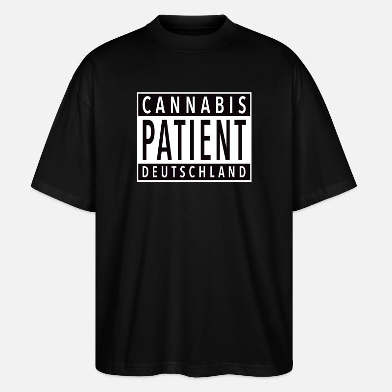 Cannabis Patient Deutschland - Stanley/Stella Oversized Unisex Bio T-Shirt Blaster 2.0 - Schwarz