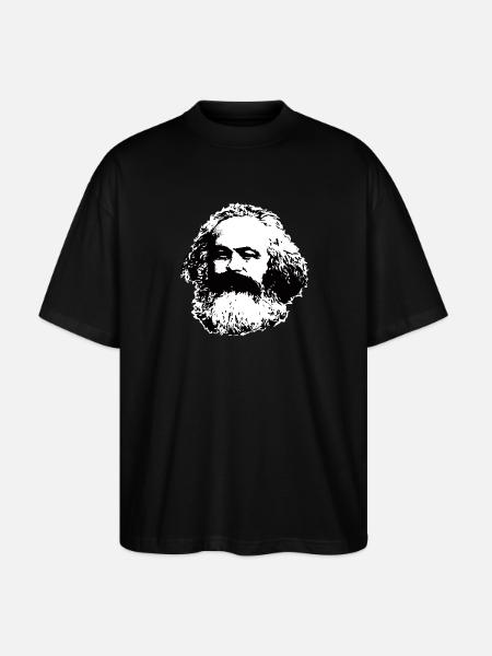 Karl Marx T-Shirt - Stanley/Stella Oversized Unisex Organic T-shirt Blaster 2.0 - black