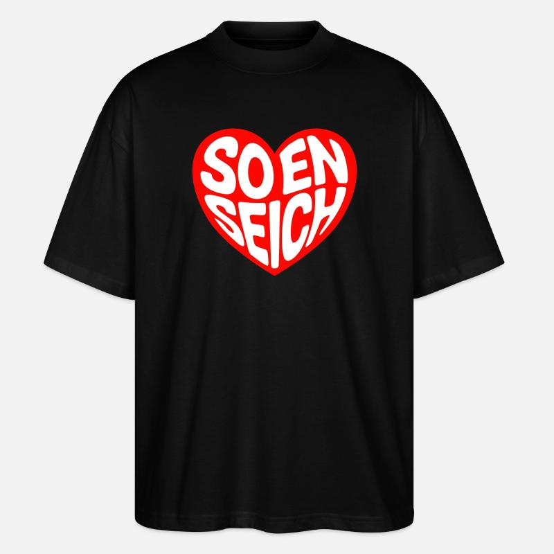 So en seich - Stanley/Stella Oversized Unisex Bio T-Shirt Blaster 2.0 - Schwarz