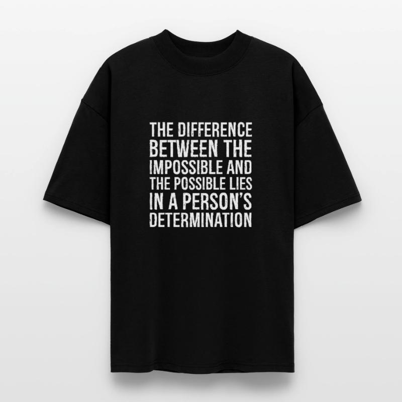 la différence entre l’impossible et le T-shirt bio Blaster 2.0 coupe oversize Stanley/Stella Unisexe