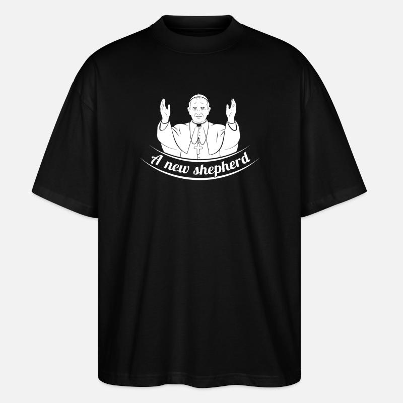 Ein Neuer Hirte - Stanley/Stella Oversized Unisex Bio T-Shirt Blaster 2.0 - Schwarz