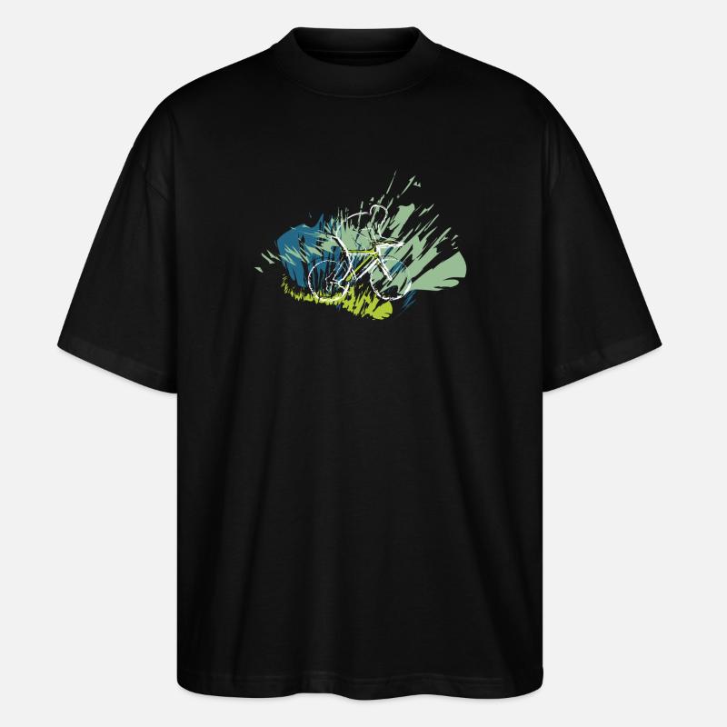 Radfahrer 2025 - Stanley/Stella Oversized Unisex Bio T-Shirt Blaster 2.0 - Schwarz