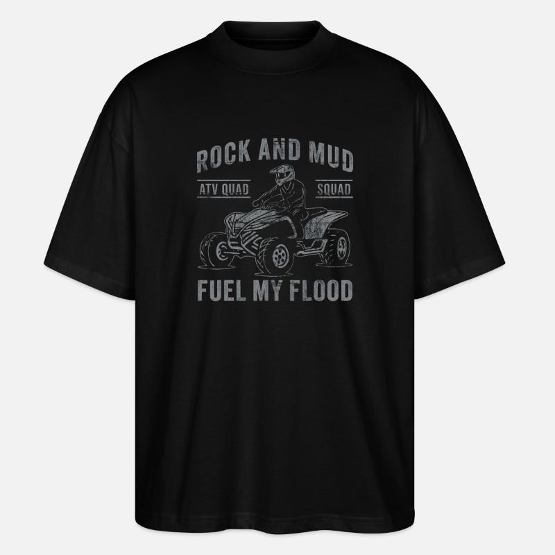 ATV Quad Squad - 4 roues hors route - T-shirt bio Blaster 2.0 coupe oversize Stanley/Stella Unisexe - noir