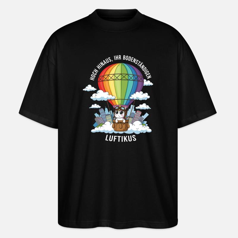 Licorne Luftikus - T-shirt bio Blaster 2.0 coupe oversize Stanley/Stella Unisexe - noir