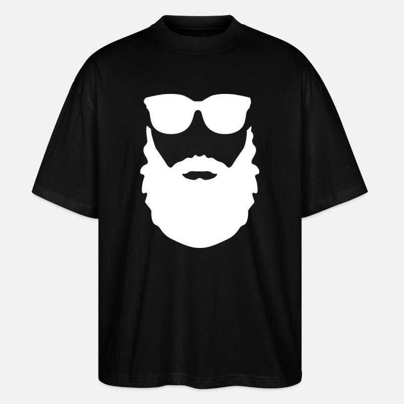 beard sunglasses - Stanley/Stella Oversized Unisex Bio T-Shirt Blaster 2.0 - Schwarz