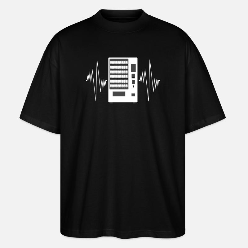 Snackautomat Touchscreen Puls - Stanley/Stella Oversized Unisex Bio T-Shirt Blaster 2.0 - Schwarz
