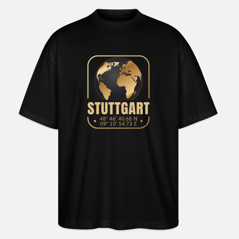 Stuttgart - Stanley/Stella Oversized Unisex Bio T-Shirt Blaster 2.0 - Schwarz