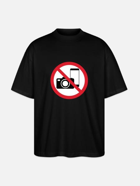 No Photos Icon - Stanley/Stella Oversized Unisex Organic T-shirt Blaster 2.0 - black