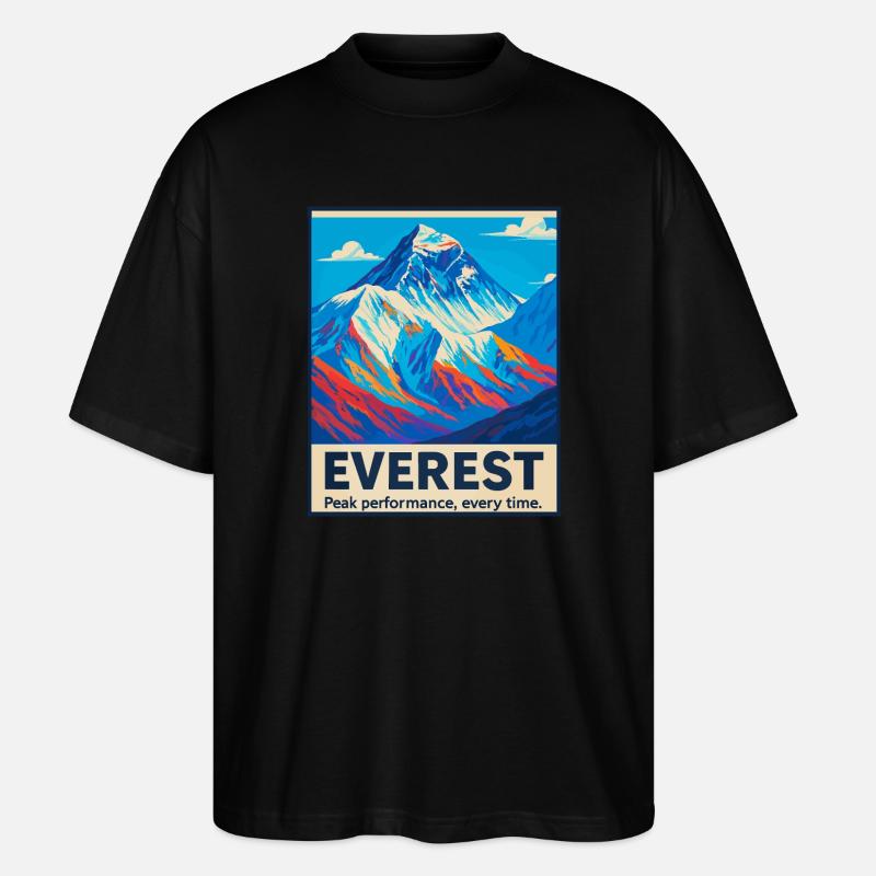Everest – Performances de pointe - T-shirt bio Blaster 2.0 coupe oversize Stanley/Stella Unisexe - noir