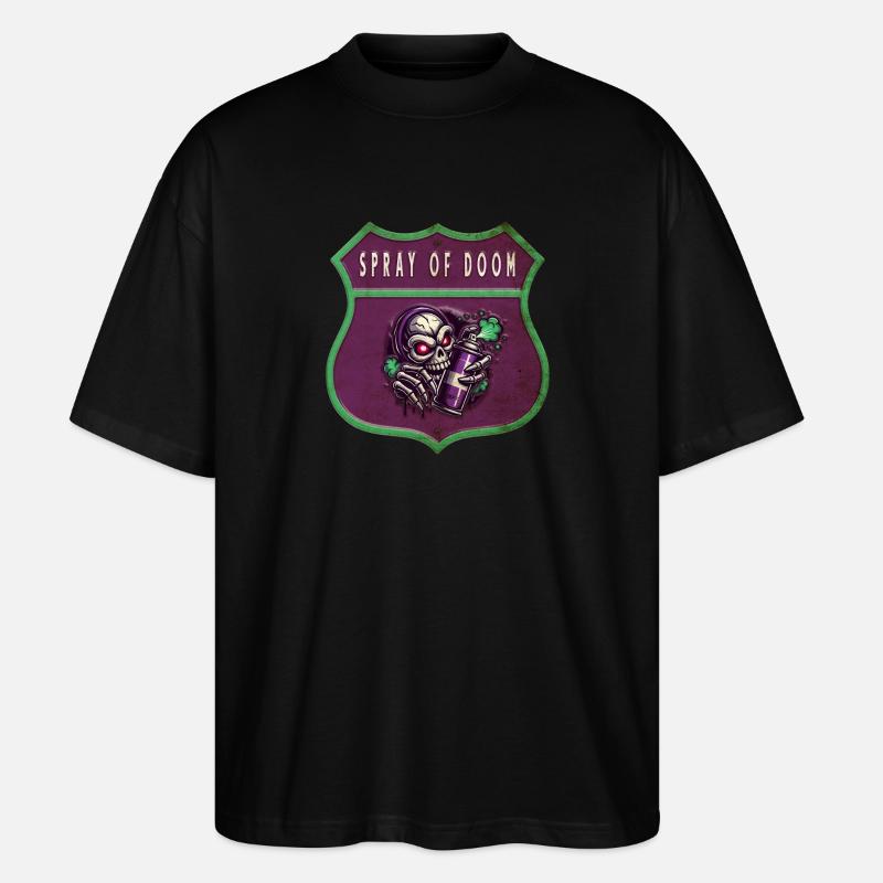 Spray des Untergangs - Stanley/Stella Oversized Unisex Bio T-Shirt Blaster 2.0 - Schwarz
