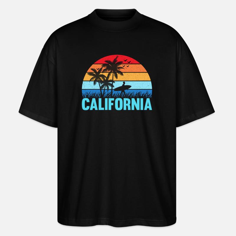 California - Stanley/Stella Oversized Unisex Bio T-Shirt Blaster 2.0 - Schwarz