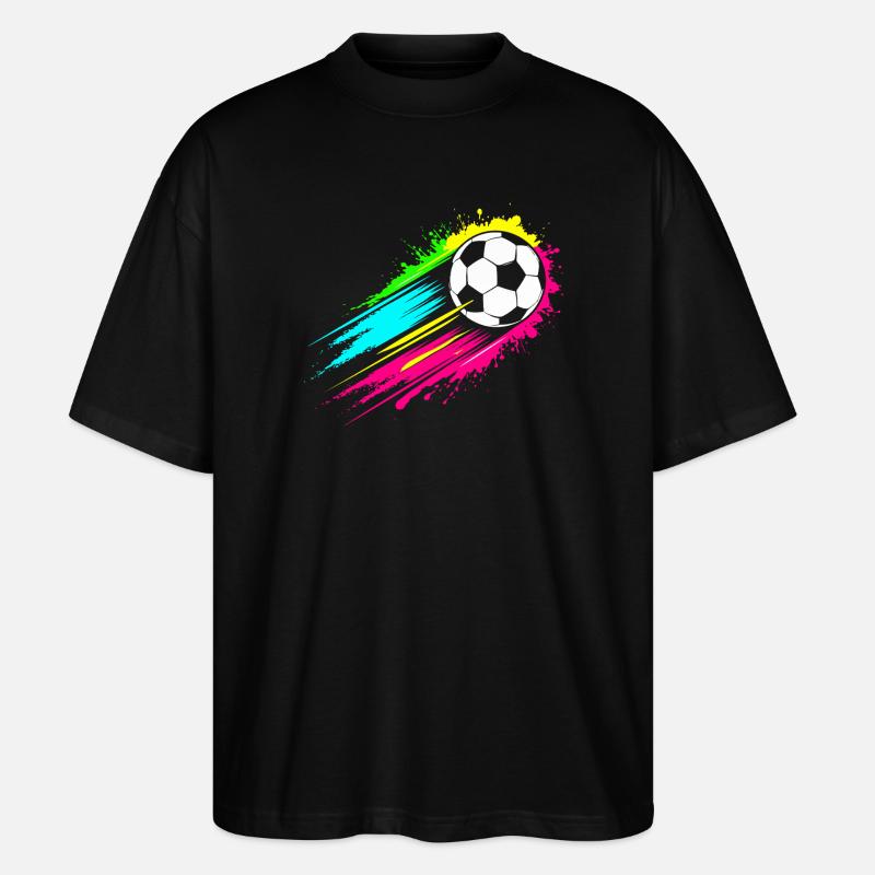 Fußball - Stanley/Stella Oversized Unisex Bio T-Shirt Blaster 2.0 - Schwarz