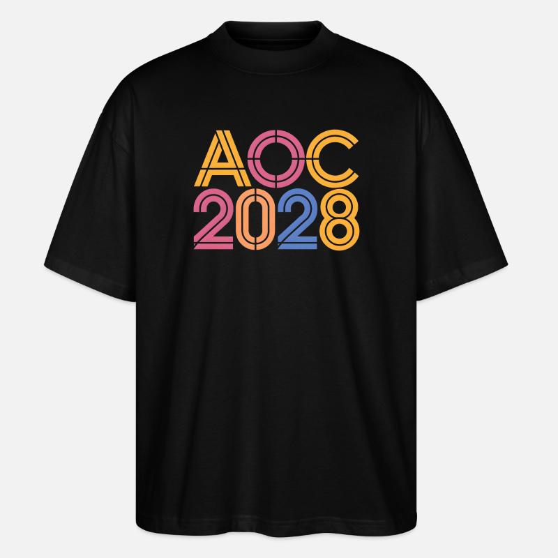 AOC 2028 - T-shirt bio Blaster 2.0 coupe oversize Stanley/Stella Unisexe - noir