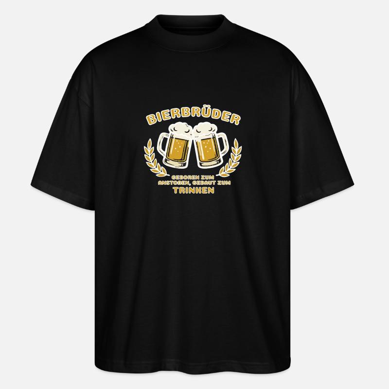 Bierbrüder - Stanley/Stella Oversized Unisex Bio T-Shirt Blaster 2.0 - Schwarz