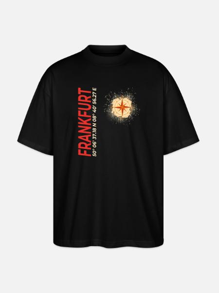 Frankfurt - Stanley/Stella Oversized Unisex Bio T-Shirt Blaster 2.0 - Schwarz