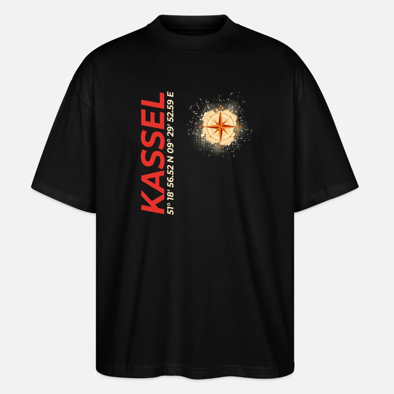 Kassel - Stanley/Stella Oversized Unisex Bio T-Shirt Blaster 2.0 - Schwarz