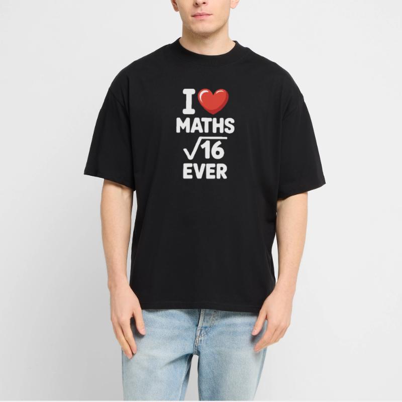 Math I Love Maths Math Nerd Math Teacher Stanley/Stella Oversized Unisex Organic T-shirt Blaster 2.0