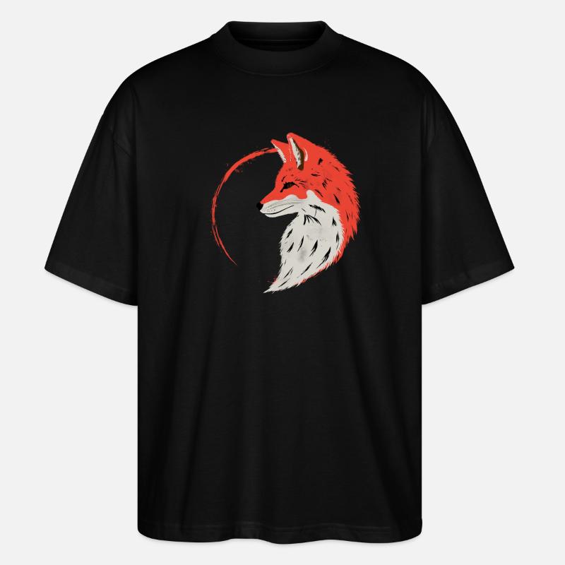 enso fox - Stanley/Stella Oversized Unisex Bio T-Shirt Blaster 2.0 - Schwarz