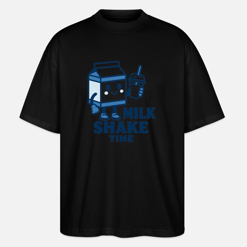Milk Shake - Stanley/Stella Oversized Unisex Bio T-Shirt Blaster 2.0 - Schwarz