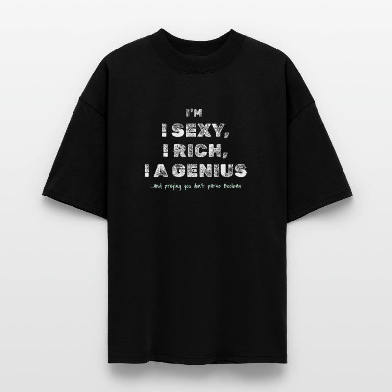 Boolean Joke – Funny Dev Tee Stanley/Stella Oversized Unisex Organic T-shirt Blaster 2.0