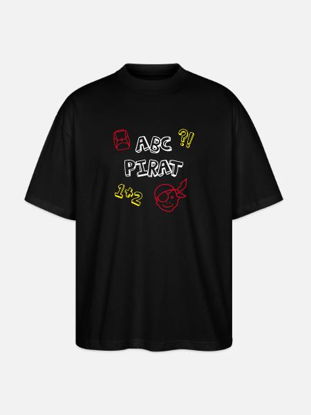 ABC Pirate School Enrollation School Comic Kids Celebration - T-shirt bio Blaster 2.0 coupe oversize Stanley/Stella Unisexe - noir