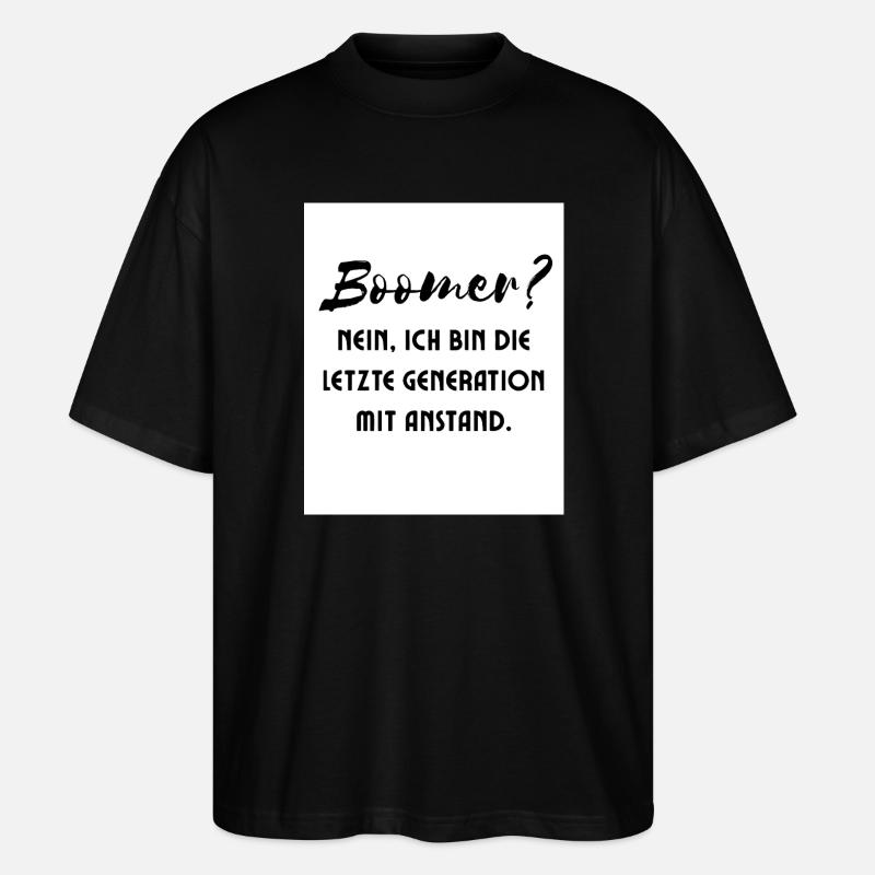 Generation with Style Saying - Stanley/Stella Oversized Unisex Organic T-shirt Blaster 2.0 - black