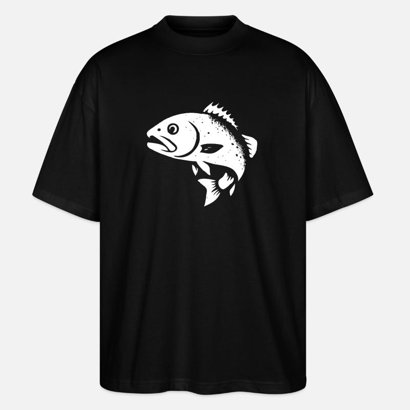 Sandre et perche - T-shirt bio Blaster 2.0 coupe oversize Stanley/Stella Unisexe - noir