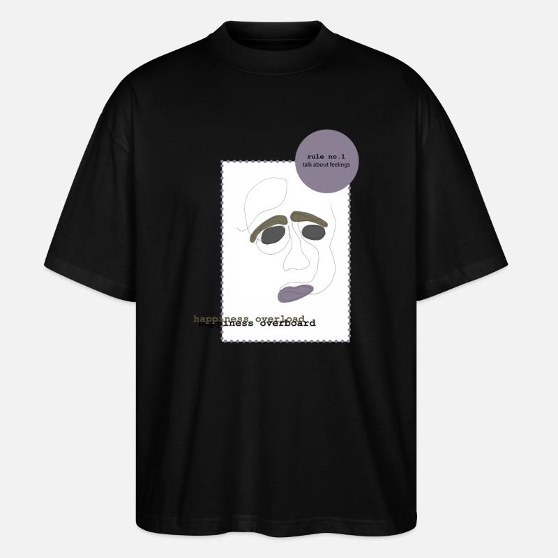 Parler de ses sentiments 1 - T-shirt bio Blaster 2.0 coupe oversize Stanley/Stella Unisexe - noir