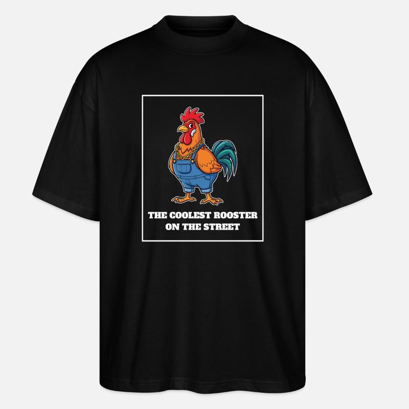 Le coq le plus cool - T-shirt bio Blaster 2.0 coupe oversize Stanley/Stella Unisexe - noir