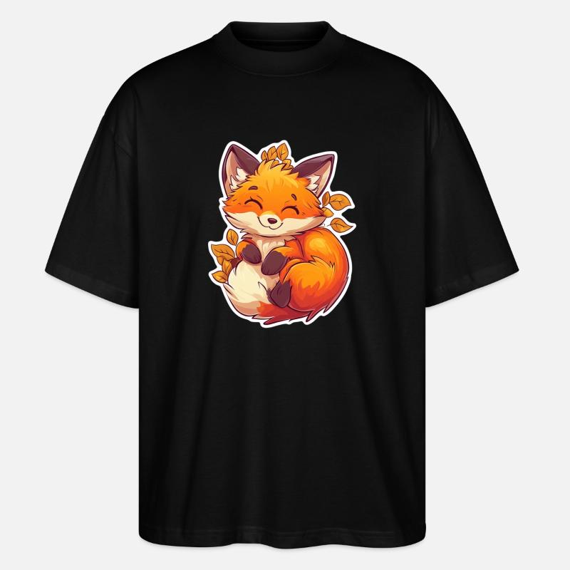 Fuchs - Stanley/Stella Oversized Unisex Bio T-Shirt Blaster 2.0 - Schwarz
