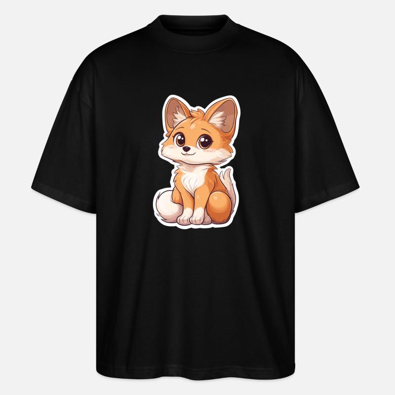 Fuchs - Stanley/Stella Oversized Unisex Bio T-Shirt Blaster 2.0 - Schwarz