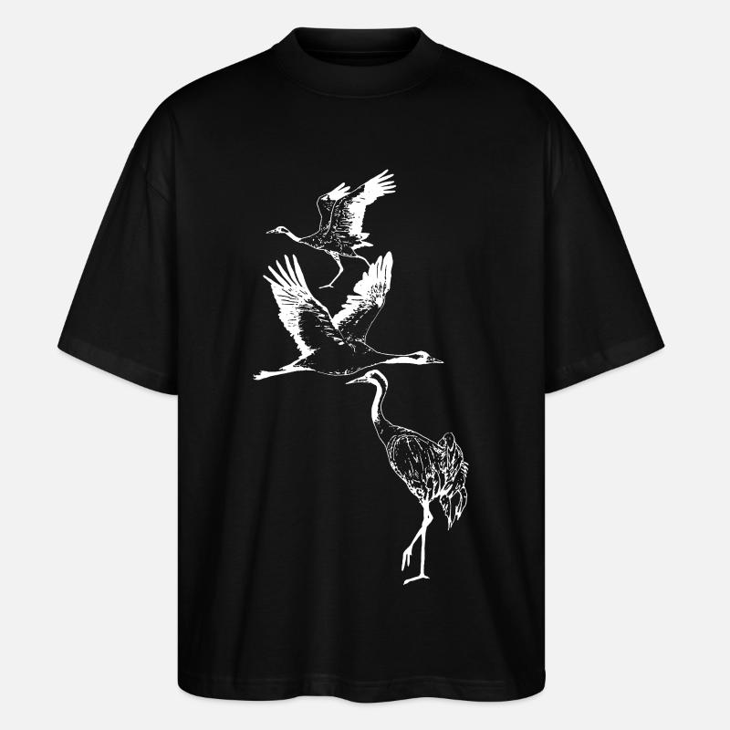 KRÄNE - Stanley/Stella Oversized Unisex Bio T-Shirt Blaster 2.0 - Schwarz