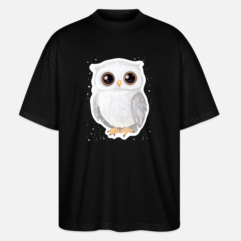 Eule - Stanley/Stella Oversized Unisex Bio T-Shirt Blaster 2.0 - Schwarz