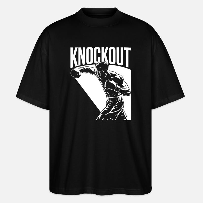 Knockout - Stanley/Stella Oversized Unisex Bio T-Shirt Blaster 2.0 - Schwarz