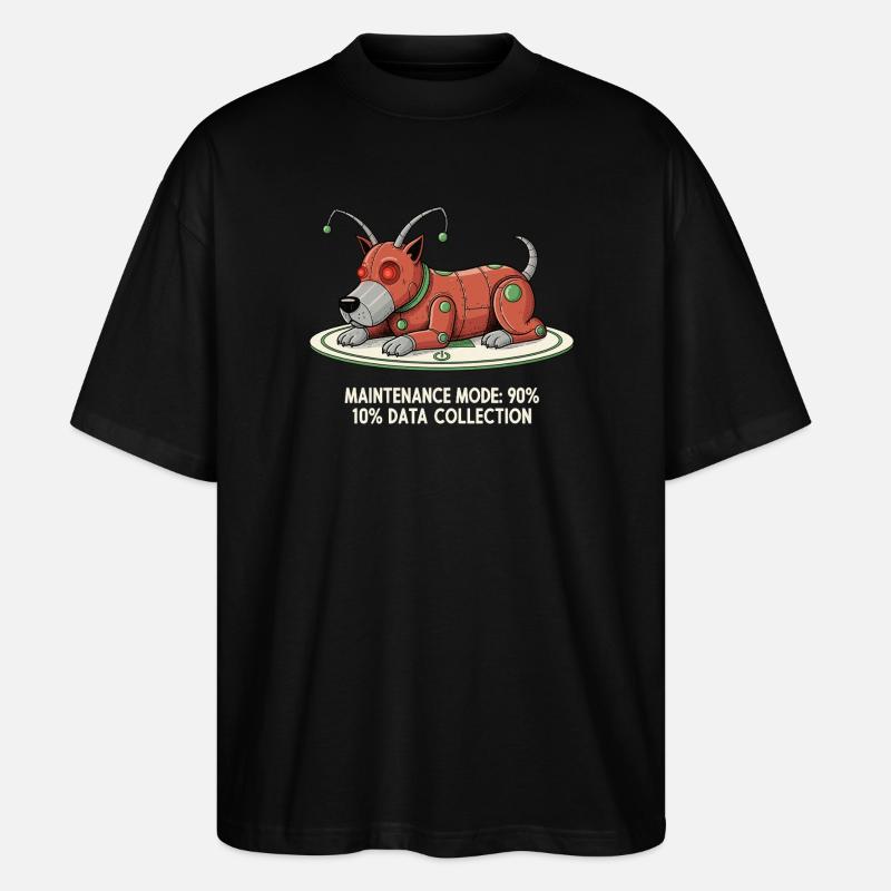 Wartungsmodus: Daten sammeln - Stanley/Stella Oversized Unisex Bio T-Shirt Blaster 2.0 - Schwarz
