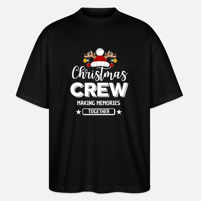Équipage de Noël, Épouser Noël - T-shirt bio Blaster 2.0 coupe oversize Stanley/Stella Unisexe - noir