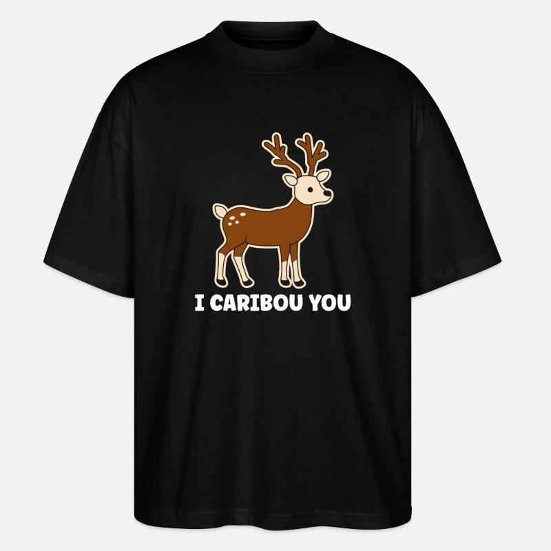Festlicher Fuchs mit lustigem Spruch - Stanley/Stella Oversized Unisex Bio T-Shirt Blaster 2.0 - Schwarz