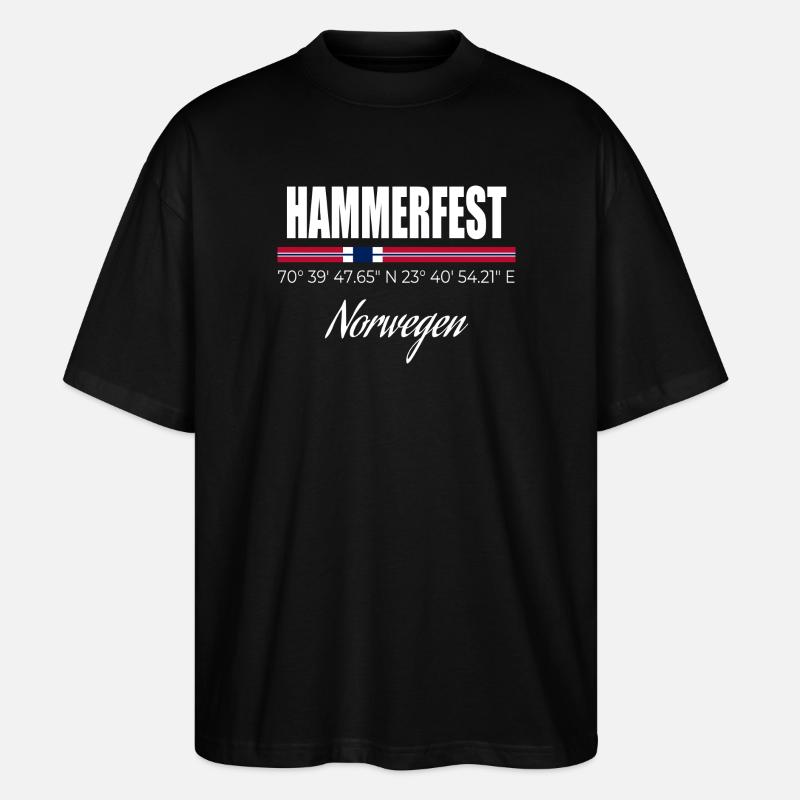 Hammerfest - Stanley/Stella Oversized Unisex Bio T-Shirt Blaster 2.0 - Schwarz
