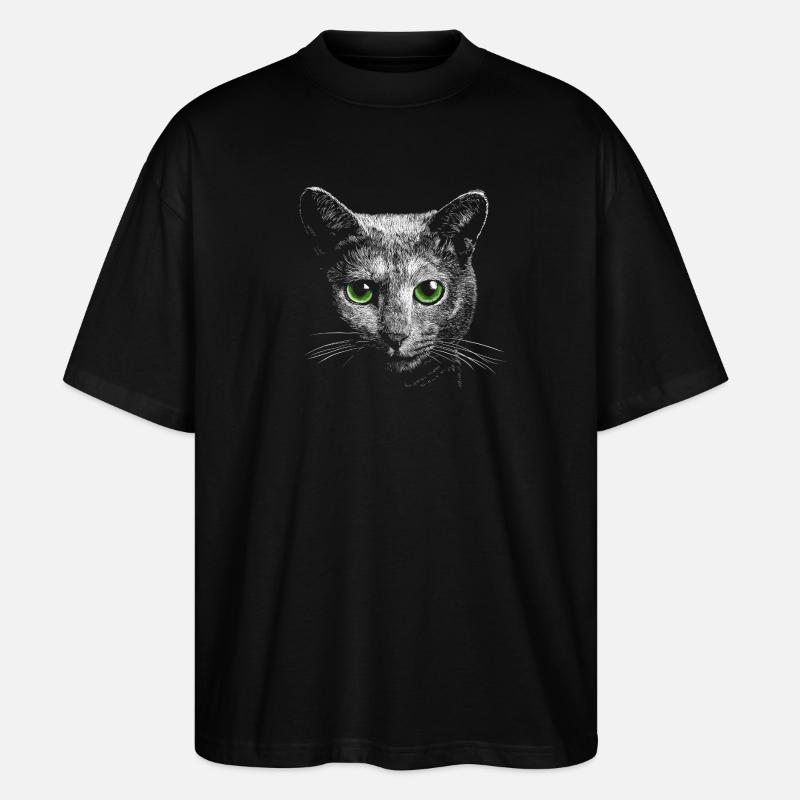 Chat - T-shirt bio Blaster 2.0 coupe oversize Stanley/Stella Unisexe - noir