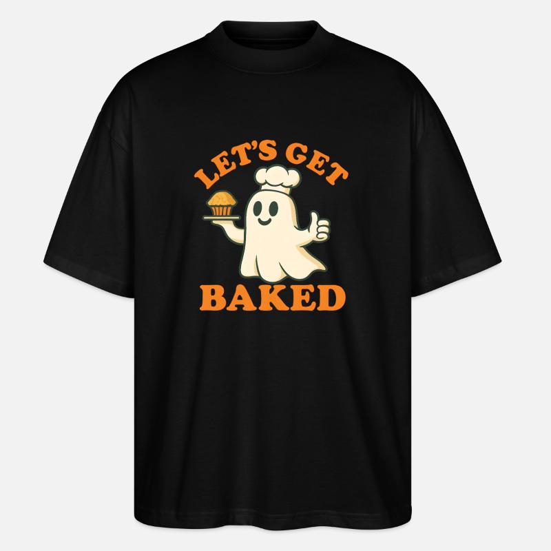  Let’s Get Baked – Geisterbäcker - Stanley/Stella Oversized Unisex Bio T-Shirt Blaster 2.0 - Schwarz