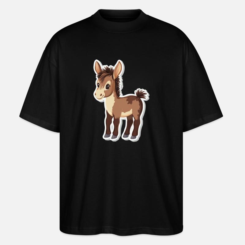 Esel - Stanley/Stella Oversized Unisex Bio T-Shirt Blaster 2.0 - Schwarz