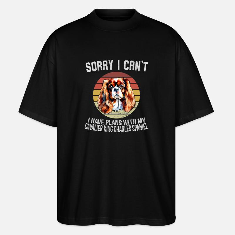 Playful Dog Lover's Statement Tee - Stanley/Stella Oversized Unisex Organic T-shirt Blaster 2.0 - black