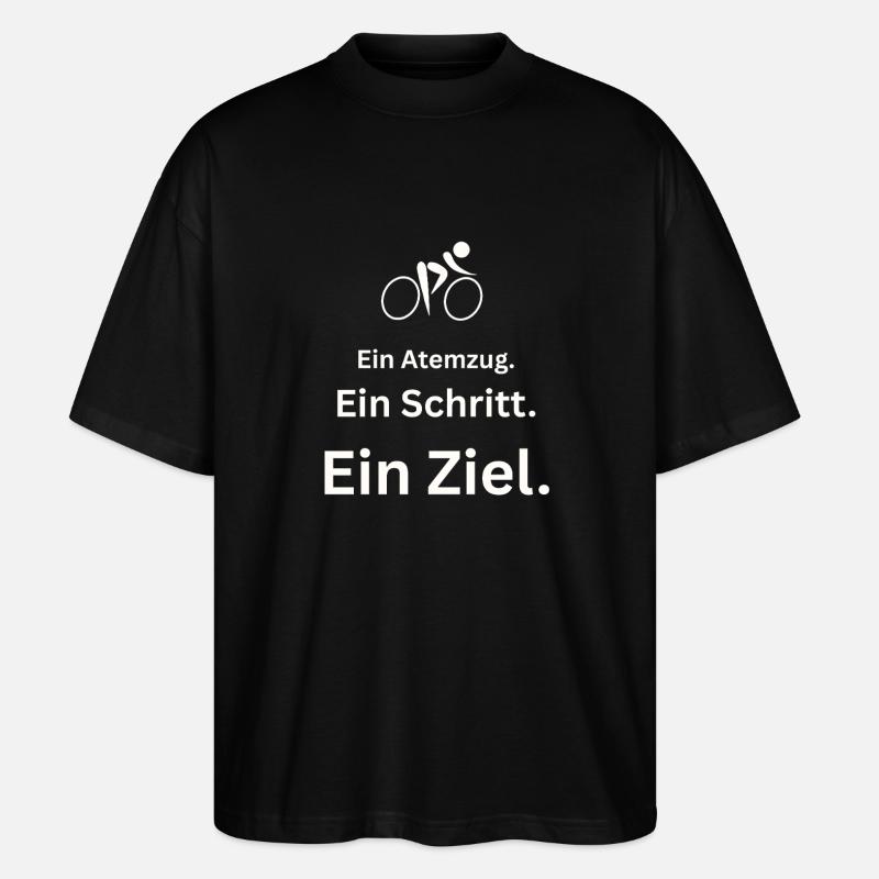 Slogan de motivation vélo vie quotidienne - T-shirt bio Blaster 2.0 coupe oversize Stanley/Stella Unisexe - noir