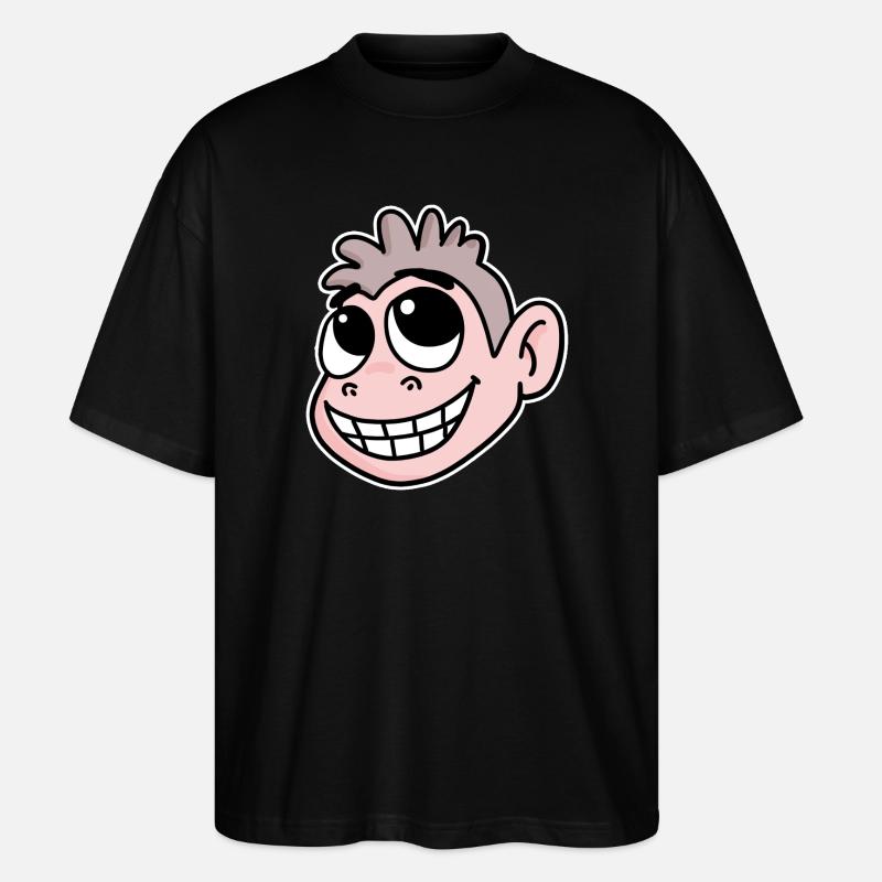 Drôle de tête de singe - T-shirt bio Blaster 2.0 coupe oversize Stanley/Stella Unisexe - noir