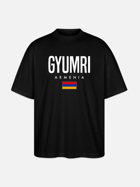Gyumri Armenia - Stanley/Stella Oversized Unisex Organic T-shirt Blaster 2.0 - black